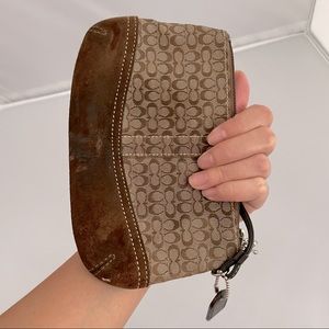 Coach brown classic wrislet